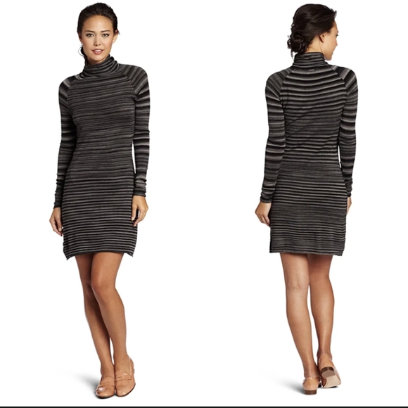 Prana Sereta Striped Sweater Dress - Picture 1 of 8